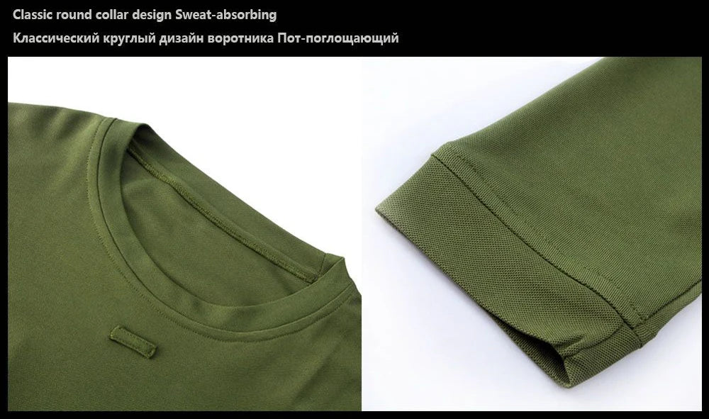 Men’s Quick-Dry Summer T-Shirt – O-Neck Lapel Pullover (M–4XL)
